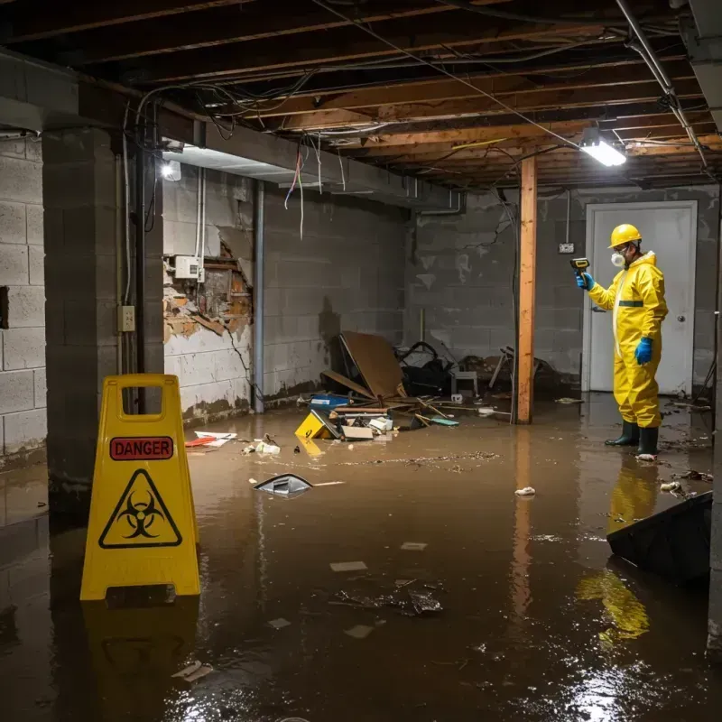 Flooded Basement Electrical Hazard in Enchanted Hills, NM Property