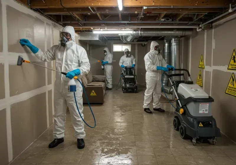 Basement Moisture Removal and Structural Drying process in Enchanted Hills, NM